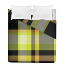 Tartan Pattern Background Fabric Design Duvet Cover Double Side (Full/ Double Size)