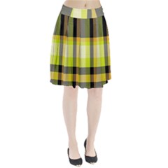 Tartan Pattern Background Fabric Design Pleated Skirt