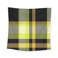 Tartan Pattern Background Fabric Design Square Tapestry (Small)