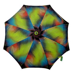 Punctulated Colorful Ground Noise Nervous Sorcery Sight Screen Pattern Hook Handle Umbrellas (small) by Simbadda