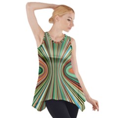 Colorful Spheric Background Side Drop Tank Tunic by Simbadda