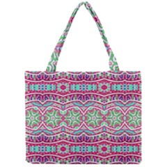 Colorful Seamless Background With Floral Elements Mini Tote Bag by Simbadda