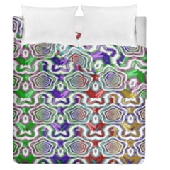 Digital Patterned Ornament Computer Graphic Duvet Cover Double Side (queen Size)