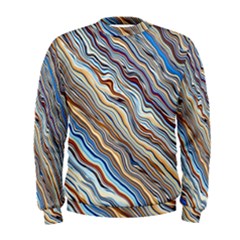 Fractal Waves Background Wallpaper Pattern Men s Sweatshirt by Simbadda