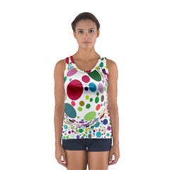 Color Ball Women s Sport Tank Top  by Mariart