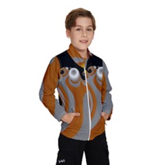 Classic Mandelbrot Dimpled Spheroids Wind Breaker (kids) by Simbadda