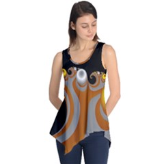 Classic Mandelbrot Dimpled Spheroids Sleeveless Tunic by Simbadda