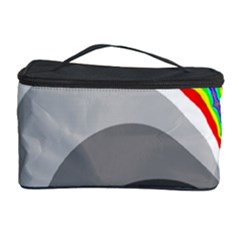Background Image With Color Shapes Cosmetic Storage Case by Simbadda