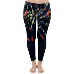 Colorful Spiders For Your Dark Halloween Projects Classic Winter Leggings by Simbadda