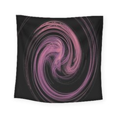 A Pink Purple Swirl Fractal And Flame Style Square Tapestry (small) by Simbadda