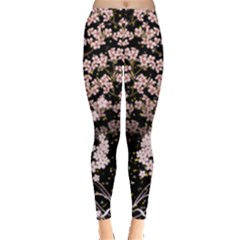 Flower Pattern Leggings  by PattyVilleDesigns