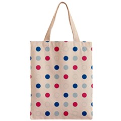 Polka Dots  Zipper Classic Tote Bag by Valentinaart