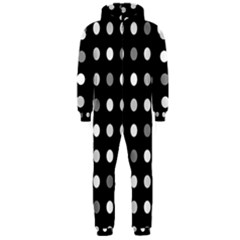 Polka Dots  Hooded Jumpsuit (men)  by Valentinaart