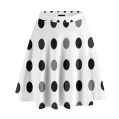Polka Dots  High Waist Skirt