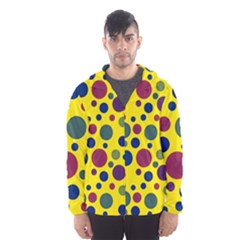 Polka Dots Hooded Wind Breaker (men) by Valentinaart