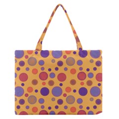 Polka Dots Medium Zipper Tote Bag by Valentinaart