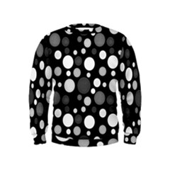 Polka Dots Kids  Sweatshirt by Valentinaart