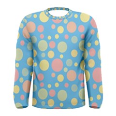 Polka Dots Men s Long Sleeve Tee by Valentinaart