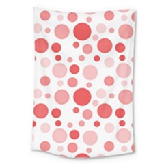 Polka Dots Large Tapestry by Valentinaart