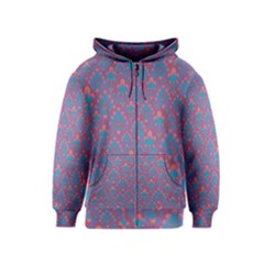 Pattern Kids  Zipper Hoodie