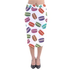 Macaroons  Velvet Midi Pencil Skirt by Valentinaart