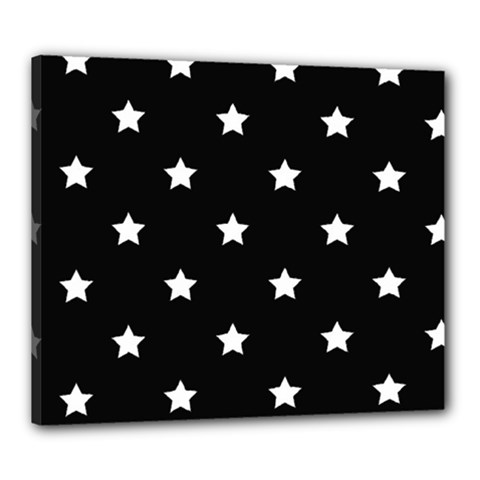 Stars Pattern Canvas 24  X 20  by Valentinaart