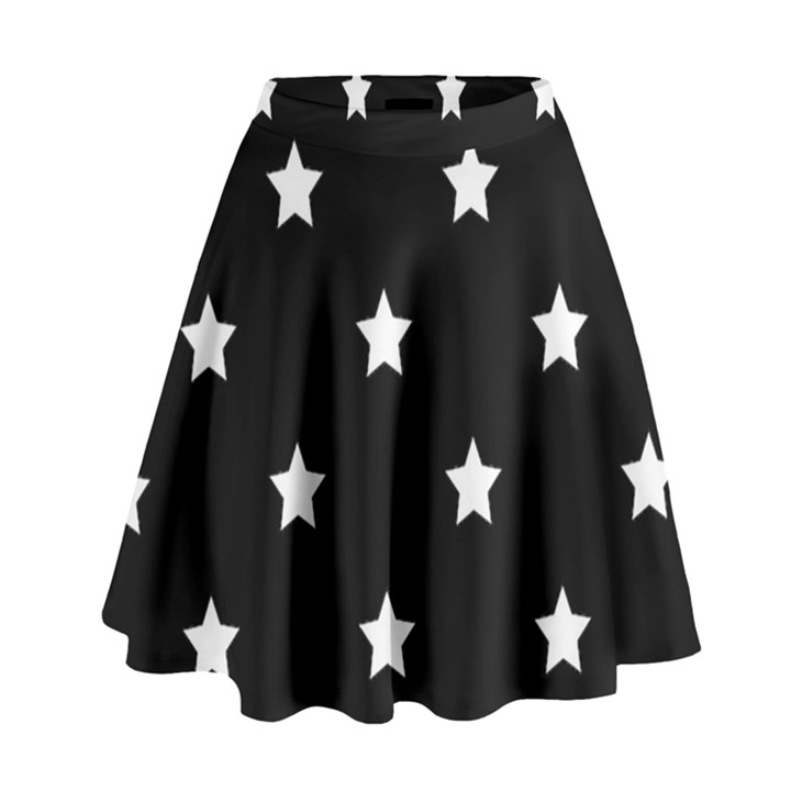 Stars pattern High Waist Skirt