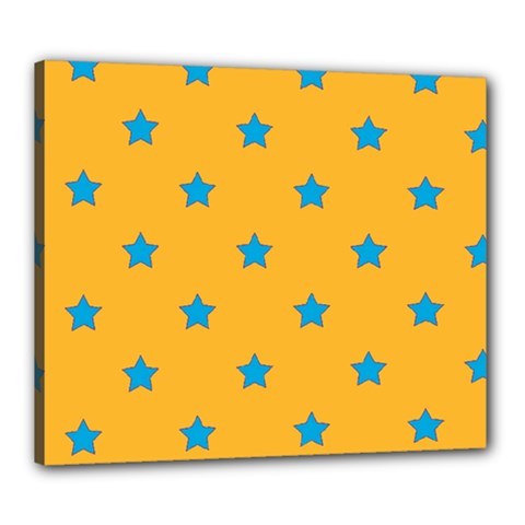 Stars Pattern Canvas 24  X 20  by Valentinaart