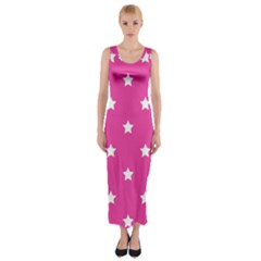 Stars Pattern Fitted Maxi Dress by Valentinaart