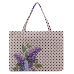 Vintage Lilac Medium Zipper Tote Bag by Valentinaart