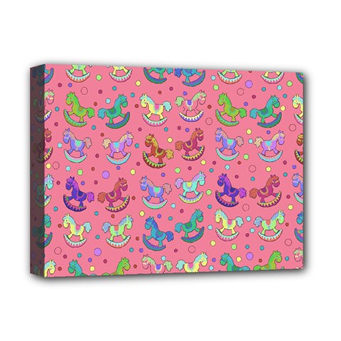 Toys pattern Deluxe Canvas 16  x 12  