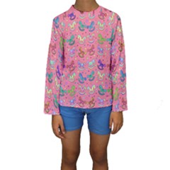 Toys pattern Kids  Long Sleeve Swimwear