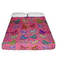 Toys pattern Fitted Sheet (California King Size)
