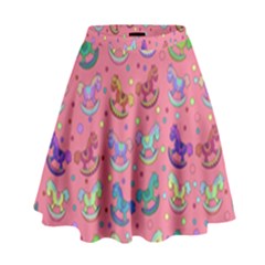 Toys pattern High Waist Skirt