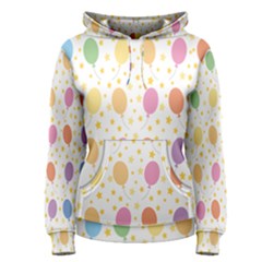 Balloon Star Rainbow Women s Pullover Hoodie