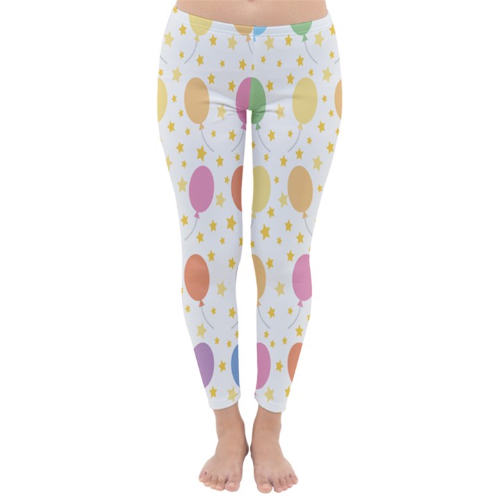 Balloon Star Rainbow Classic Winter Leggings