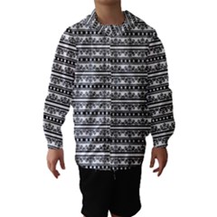 Pattern Hooded Wind Breaker (kids) by Valentinaart