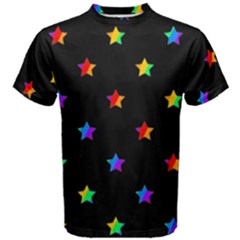 Stars Pattern Men s Cotton Tee by Valentinaart