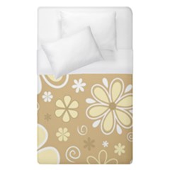 Flower Floral Star Sunflower Grey Duvet Cover (Single Size)