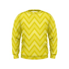 Zig Zags Pattern Kids  Sweatshirt by Valentinaart