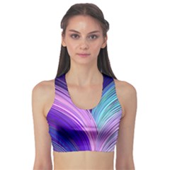 Color Purple Blue Pink Sports Bra by Mariart