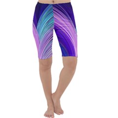 Color Purple Blue Pink Cropped Leggings  by Mariart