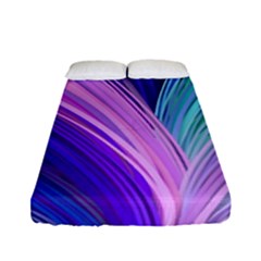 Color Purple Blue Pink Fitted Sheet (full/ Double Size) by Mariart