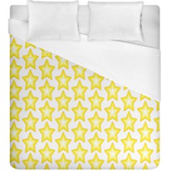 Yellow Orange Star Space Light Duvet Cover (king Size)