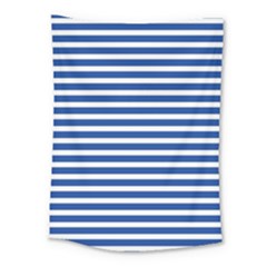 Horizontal Stripes Dark Blue Medium Tapestry by Mariart