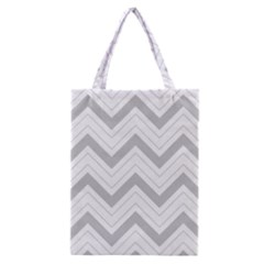 Zig Zags Pattern Classic Tote Bag by Valentinaart