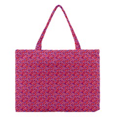 Red White And Blue Leopard Print  Medium Tote Bag by PhotoNOLA