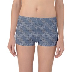 Decorative Ornamental Geometric Pattern Reversible Bikini Bottoms