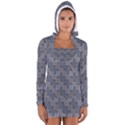 Decorative Ornamental Geometric Pattern Women s Long Sleeve Hooded T-shirt View1