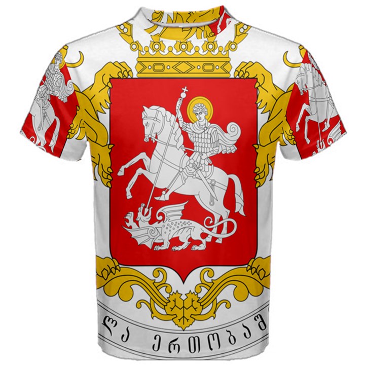 Greater Coat of Arms of Georgia Men s Cotton Tee